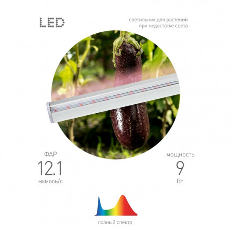 ЭРА LLED-05-T5-FITO-9W-W линейный LED светильник ФИТО (25/1050)