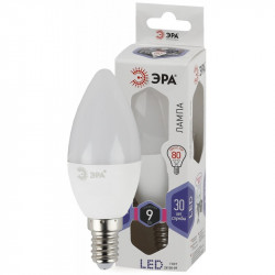 LED B35-9W-860-E14 ЭРА (диод, свеча, 9Вт, хол, E14) (10/100/3500)