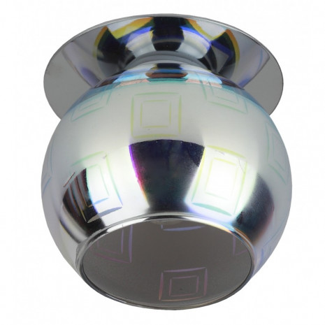 DK88-2 Светильник ЭРА декор  "3D квадрат" G9,220V, 35W, серебро/мультиколор (50/700)