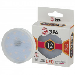 LED GX-12W-827-GX53 ЭРА (диод, таблетка, 12Вт, тепл, GX53) (10/100/4200)