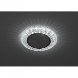 DK LD22 SL/WH Светильник ЭРА декор cо светодиодной подсветкой Gx53, прозрачный (50/800)