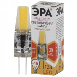 LED JC-1,5W-12V-COB-827-G4 ЭРА (диод, капсула, 1,5Вт, тепл, G4) (100/1000/30000)