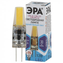 LED JC-1,5W-12V-COB-840-G4 ЭРА (диод, капсула, 1,5Вт, нейтр, G4) (100/1000/24000)