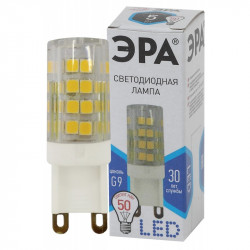 LED JCD-5W-CER-840-G9 ЭРА (диод, капсула, 5Вт, нейтр, G9) (100/1000/30000)