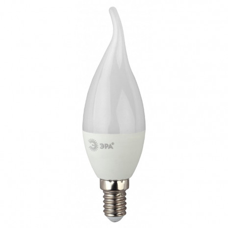ECO LED BXS-10W-827-E14 ЭРА (диод, свеча на ветру, 10Вт, тепл, E14) (10/100/2800)
