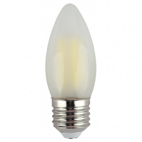 F-LED B35-9w-840-E27 frost ЭРА (филамент, свеча мат, 9Вт, нейтр, E27) (10/100/5000)