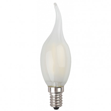 F-LED BXS-5W-827-E14 frost ЭРА (филамент, свеча на ветру мат., 5Вт, тепл, E14) (10/100/2800)