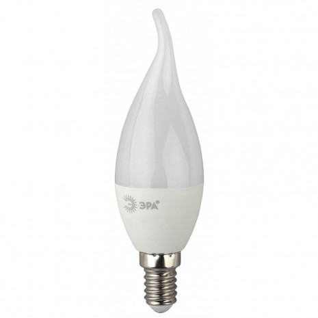LED BXS-5W-840-E14 ЭРА (диод, свеча на ветру, 5Вт, нейтр, E14) (10/100/2800)