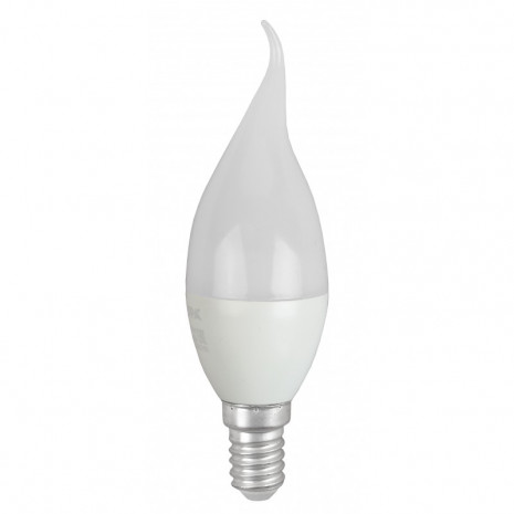 LED BXS-6W-865-E14 R ЭРА (диод, свеча на ветру, 6Вт, хол, E14) (10/100/2800)