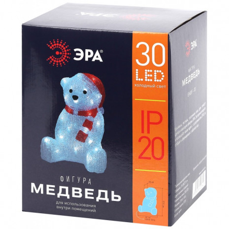 ENIOF - 13 ЭРА Фигура LED Медведь, 220V (4/64)