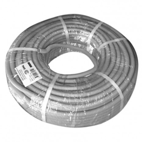 ЭРА Труба гофрированная ПВХ (серый) d 16мм с зонд. легкая 100м (30)