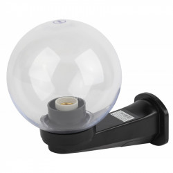 НБУ 01-60-252 ЭРА Светильник садово-парковый, шар прозрачный призма с настенным крепежом D=250 mm, Е