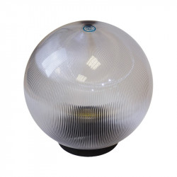 НТУ 02-100-302 ЭРА Светильник садово-парковый, шар прозрачный призма D=300 mm, Е27 (4/32)