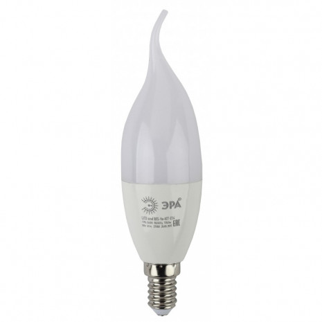 LED BXS-9W-840-E14 ЭРА (диод, свеча на ветру, 9Вт, нейтр, E14) (10/100/4400)