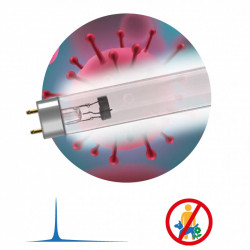 UV-С ДБ 15 Т8 G13 ЭРА Бактерицидная ультрафиолетовая лампа T8/15W (25/1350)