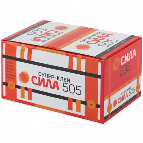 505-6 СИЛА 505 Супер-клей 6 г пластик туба в кор. (36/432/6480)