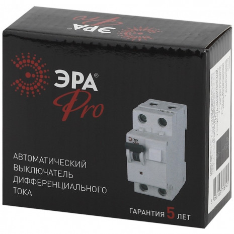 ЭРА Pro Автоматический выключатель дифференциального тока NO-902-09 АВДТ 64 B16 10мА 1P+N тип A (90/