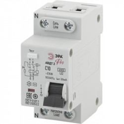 ЭРА Pro Автоматический выключатель дифференциального тока NO-902-138 АВДТ2 C32А  30мА 1P+N тип AC (9