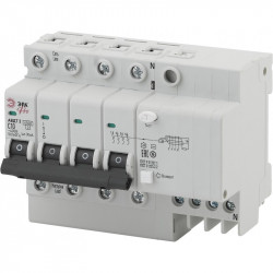 ЭРА Pro Автоматический выключатель дифференциального тока NO-902-142 АВДТ2 C10А  30мА 3P+N тип AC (2