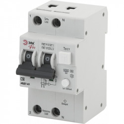 ЭРА Pro Автоматический выключатель дифференциального тока NO-902-15 АВДТ 63 C50 300мА 1P+N тип A (60