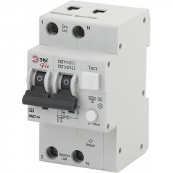 ЭРА Pro Автоматический выключатель дифференциального тока NO-902-21 АВДТ 64 C63 100мА 1P+N тип A (60