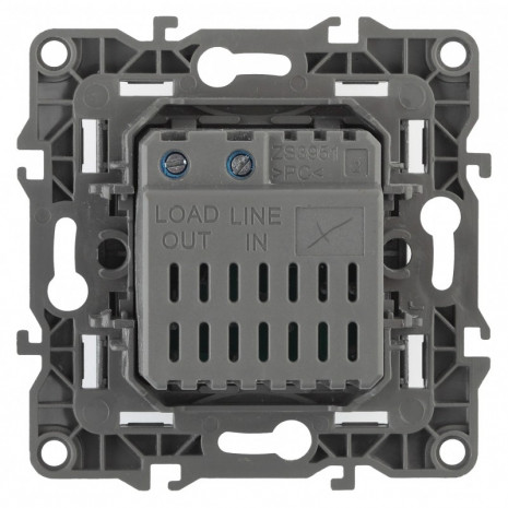 12-4101-12 ЭРА Светорегулятор поворотно-нажимной, 400ВА 230В, IP20, Эра12, графит (6/60/1500)