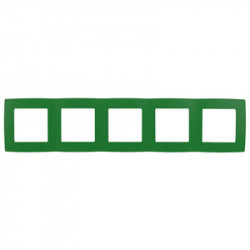 12-5005-27 ЭРА Рамка на 5 постов, Эра12, зелёный (10/100/1600)