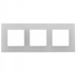 14-5103-01 ЭРА Рамка на 3 поста, стекло, Эра Elegance, белый+бел (5/25/750)