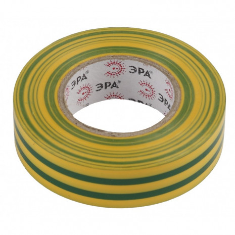 ЭРА ПВХ-изолента 19мм*20м желто-зеленая (10/200/6400)