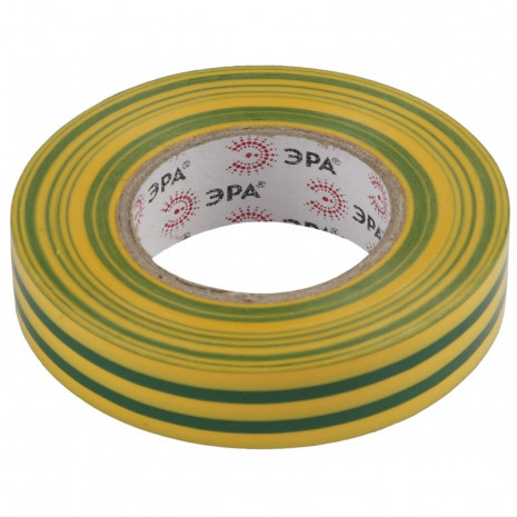 ЭРА ПВХ-изолента 15мм*10м желто-зеленая (10/500/16000)