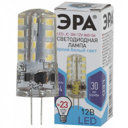 LED JC-3W-12V-840-G4 ЭРА (диод, капсула, 3Вт, нейтр, G4) (100/1000/24000)