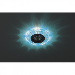DK LD2 SL/BL+WH Светильник ЭРА декор cо светодиодной подсветкой (голубой+белый), прозрачный (50/1400
