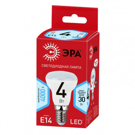ECO LED R39-4W-840-E14 ЭРА (диод, рефлектор, 4Вт, нейтр, E14) (10/100/7800)