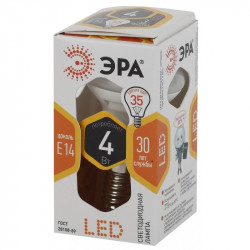 LED R39-4W-827-E14 ЭРА (диод, рефлектор, 4Вт, тепл, E14) (10/100/4200)