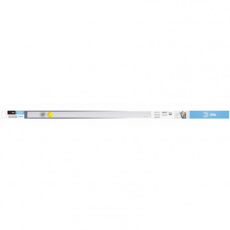 LLED-01-12W-4000-W ЭРА Линейный светодиодный светильник с выключателем  12Вт 4000К L872мм (25/800)