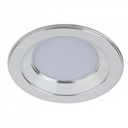 Светильник KL LED 15-5 WH/CH  ЭРА светодиодный круглый "серебряная окантовка" 5W 4000K, белый/серебр